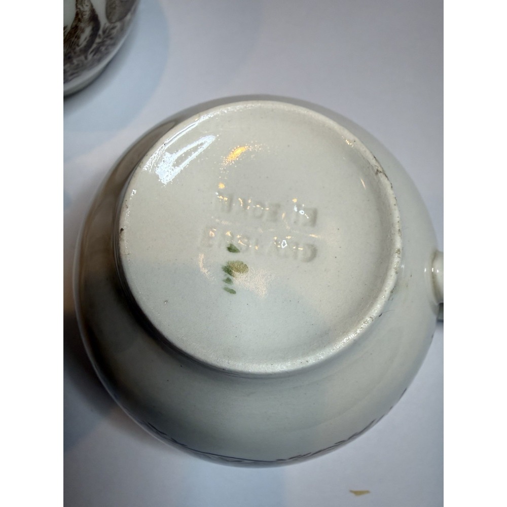 Johnson Bros Wild Turkey Native American Windsor Ware 9 Cups 10 Saucers Set - Picture 6 of 11